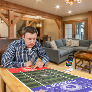 Fozzy Football tabletop game mat - shuffleboard and football combined