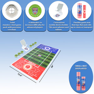 Small Fozzy Football game mat with deluxe set accessories highlighted