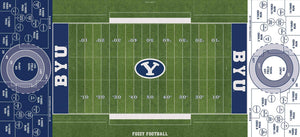 BYU Cougards custom Fozzy Football game surface