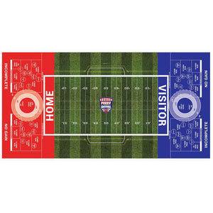 Fozzy Football custom game graphic for roll up game mats
