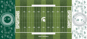 Michigan State Spartans' home field at Spartan Stadium custom Fozzy Football game surface