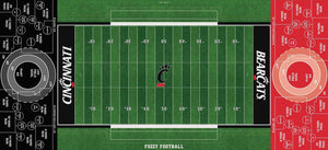 Cincinnati Bearcats football field at Nippert Stadium - Custom Fozzy Football game