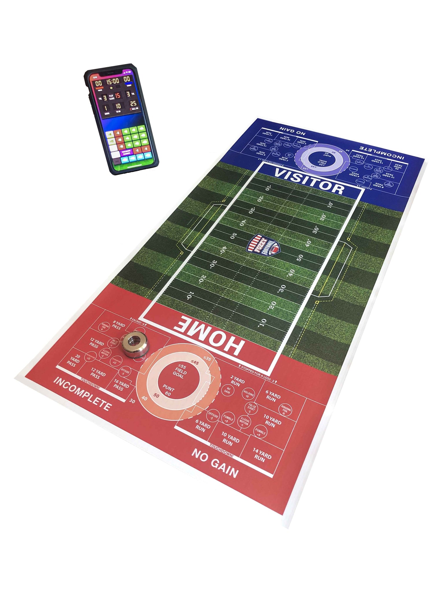 NFL MINI FOOTBALL TABLETOP FLICK IT GAME WITH RULES CHOOSE TEAM